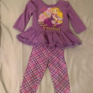 Disney Princess Rapunzel Matching Outfit Girls 2T
